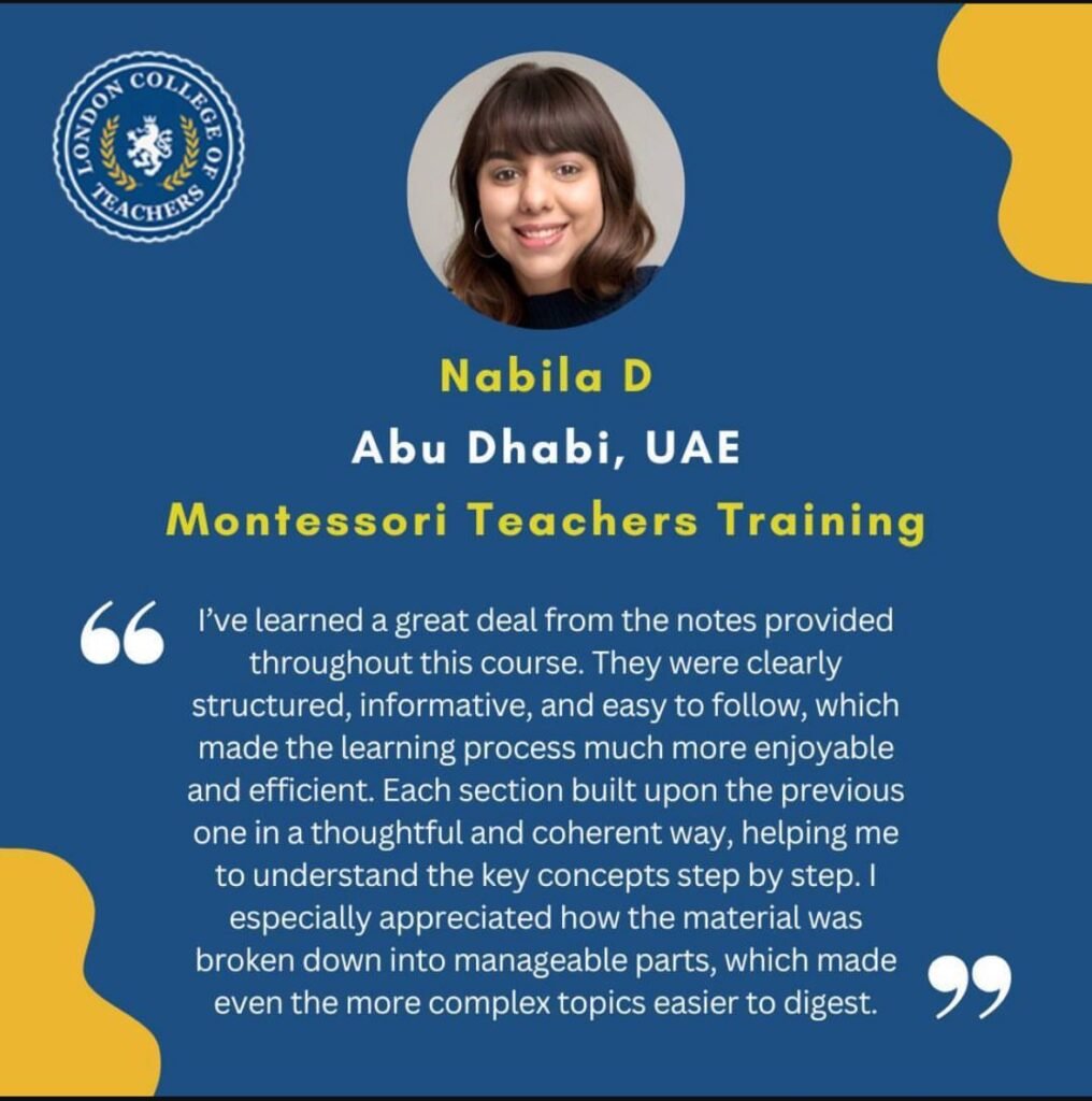Montessori Teacher Training